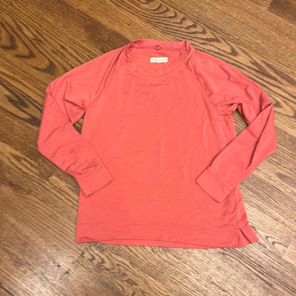 GUC Lou & Grey Pink Signaturesoft Long Sleeve Top; M